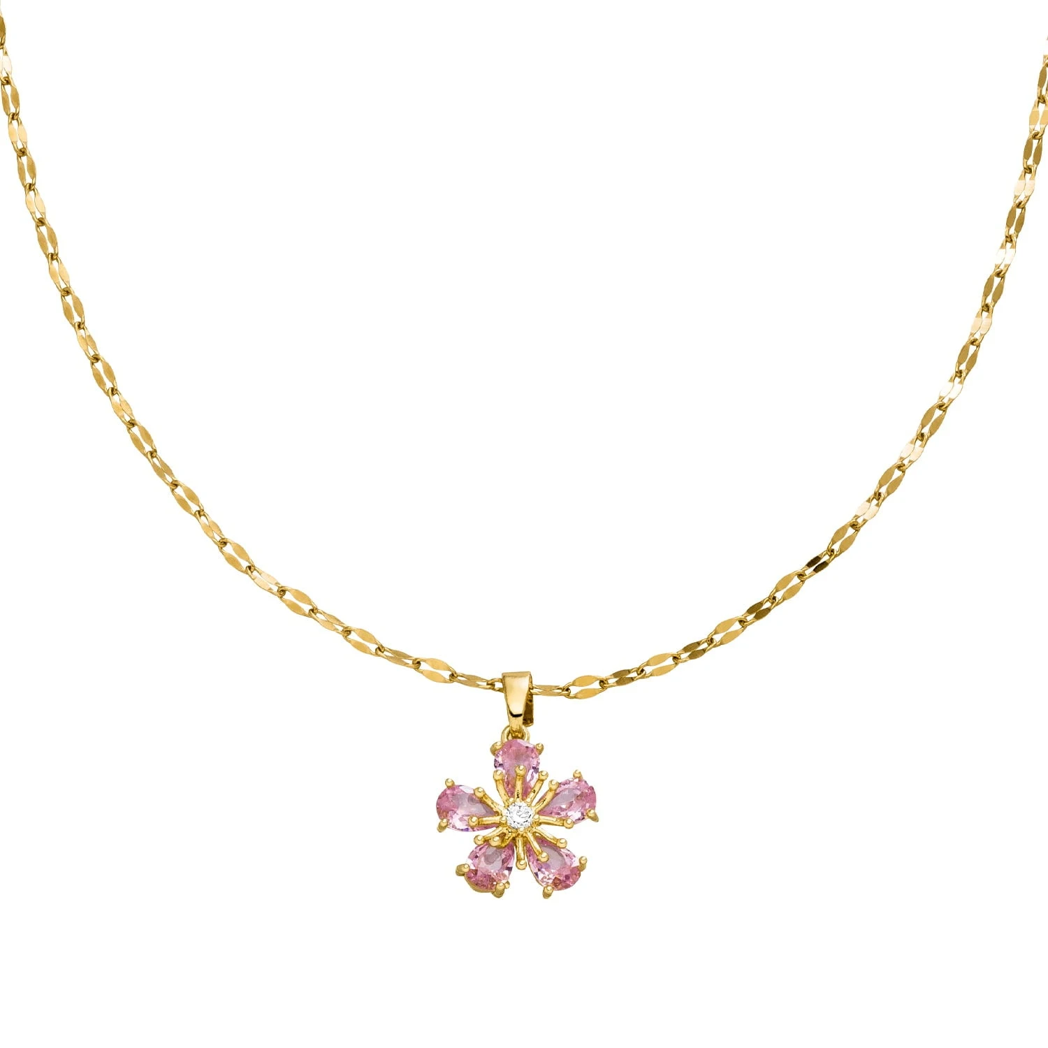 Sakura Flower Kette | 925 Echtsilber – Bild 5