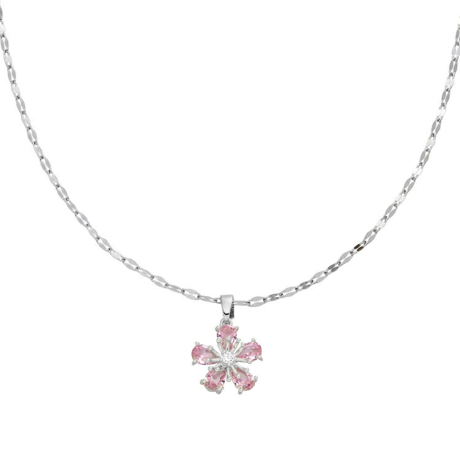 Sakura Flower Kette | 925 Echtsilber – Bild 8