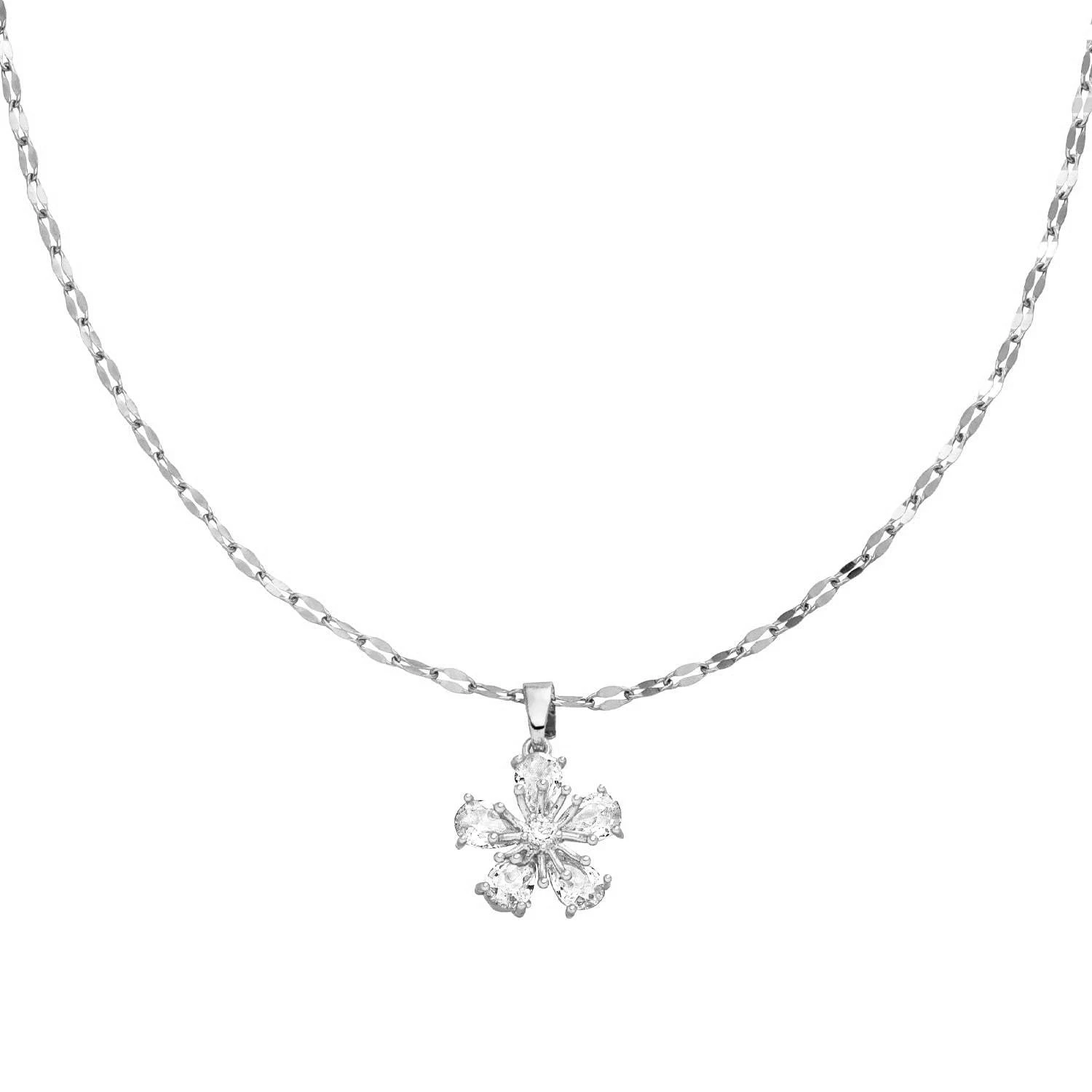 Sakura Flower Kette | 925 Echtsilber – Bild 7
