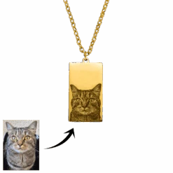 Fotogravur Plainkette | 18K Vergoldet