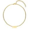 Year Fußkette | 18K Vergoldet