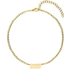 Year Fußkette | 18K Vergoldet