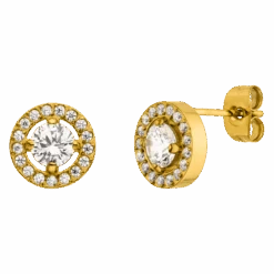 Glamour Circle Ohrstecker | 18K Vergoldet