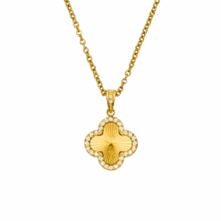 Glamour Clover Kette | 18K Vergoldet