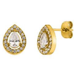 Glamour Drop Ohrstecker | 18K Vergoldet