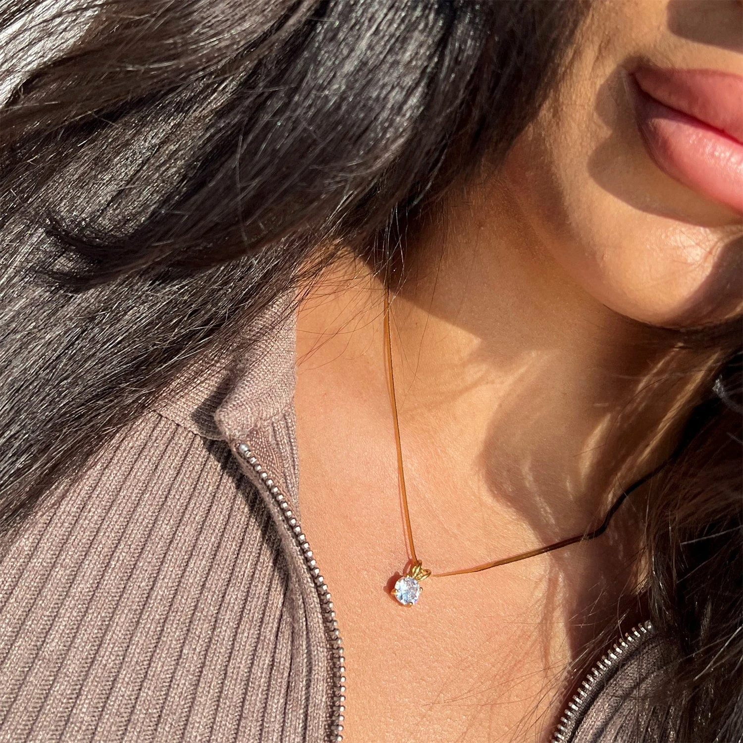 Glamour Snake Halskette | 18K Vergoldet – Bild 2