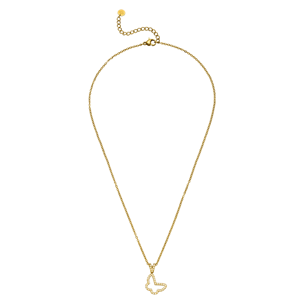 Glow Butterfly Halskette | 18K Vergoldet – Bild 4