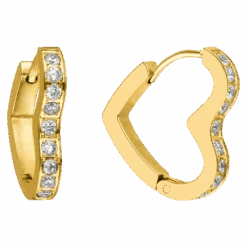 Glow Heart Ohrringe | 18K Vergoldet