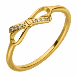 Glow Tie Ring | 18K Vergoldet