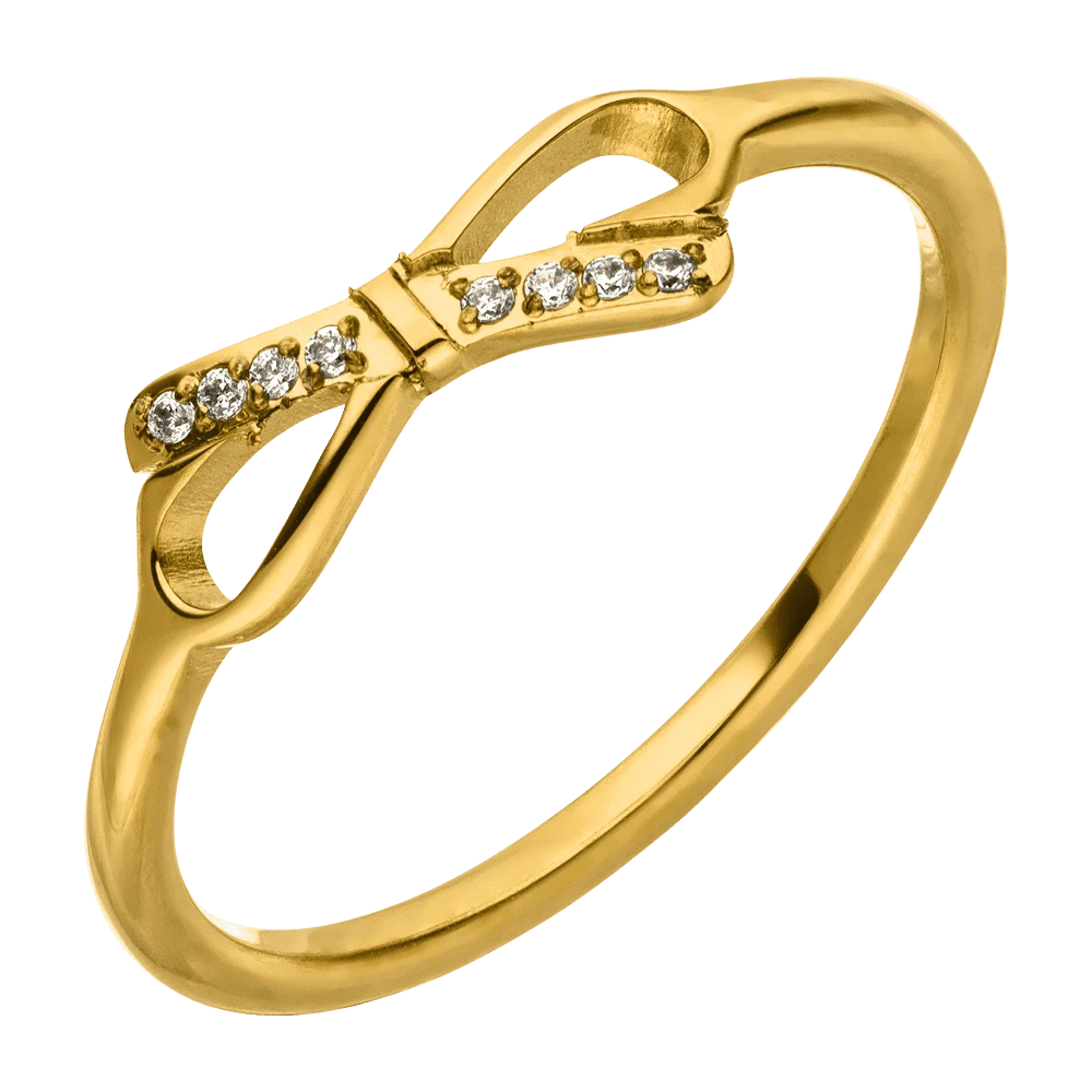 Glow Tie Ring | 18K Vergoldet