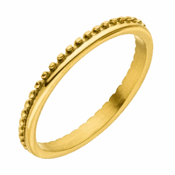 Half Dotted Ring | 18K Vergoldet