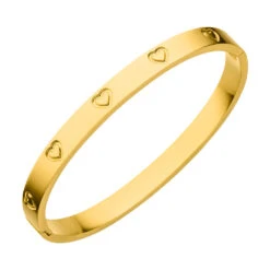 Heart Armreif | 18K Vergoldet