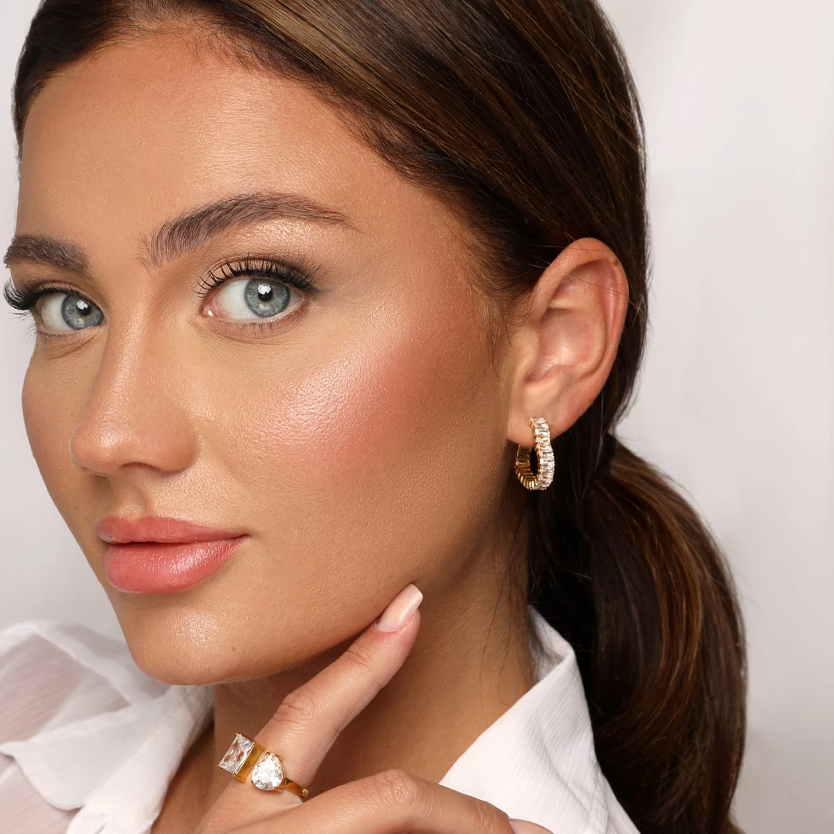 Heart Deluxe Creolen | 18K Vergoldet – Bild 3