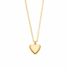 Smooth Heart Halskette | 18K Vergoldet