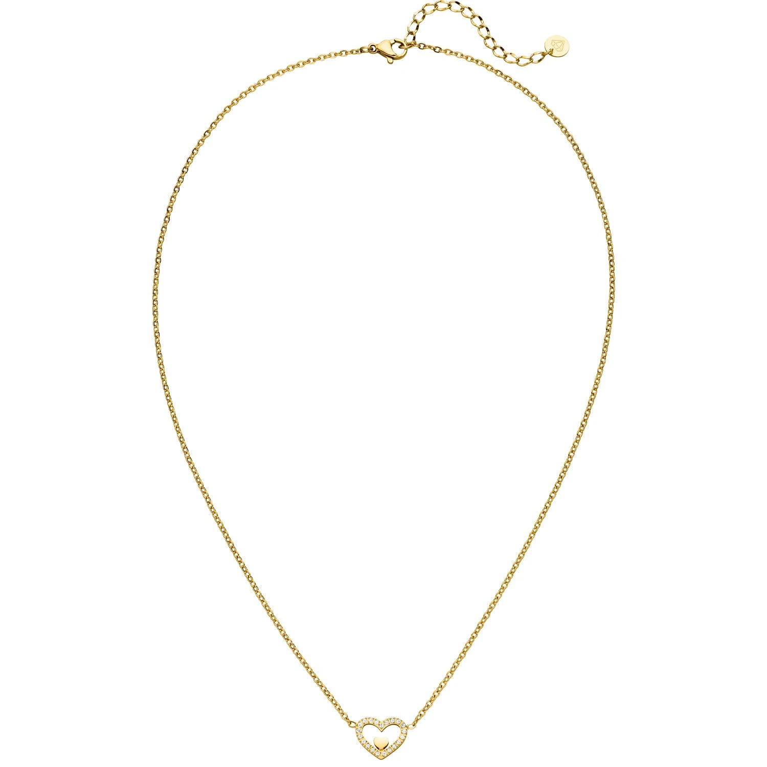 Heart In Heart Kette | 18K Vergoldet – Bild 5