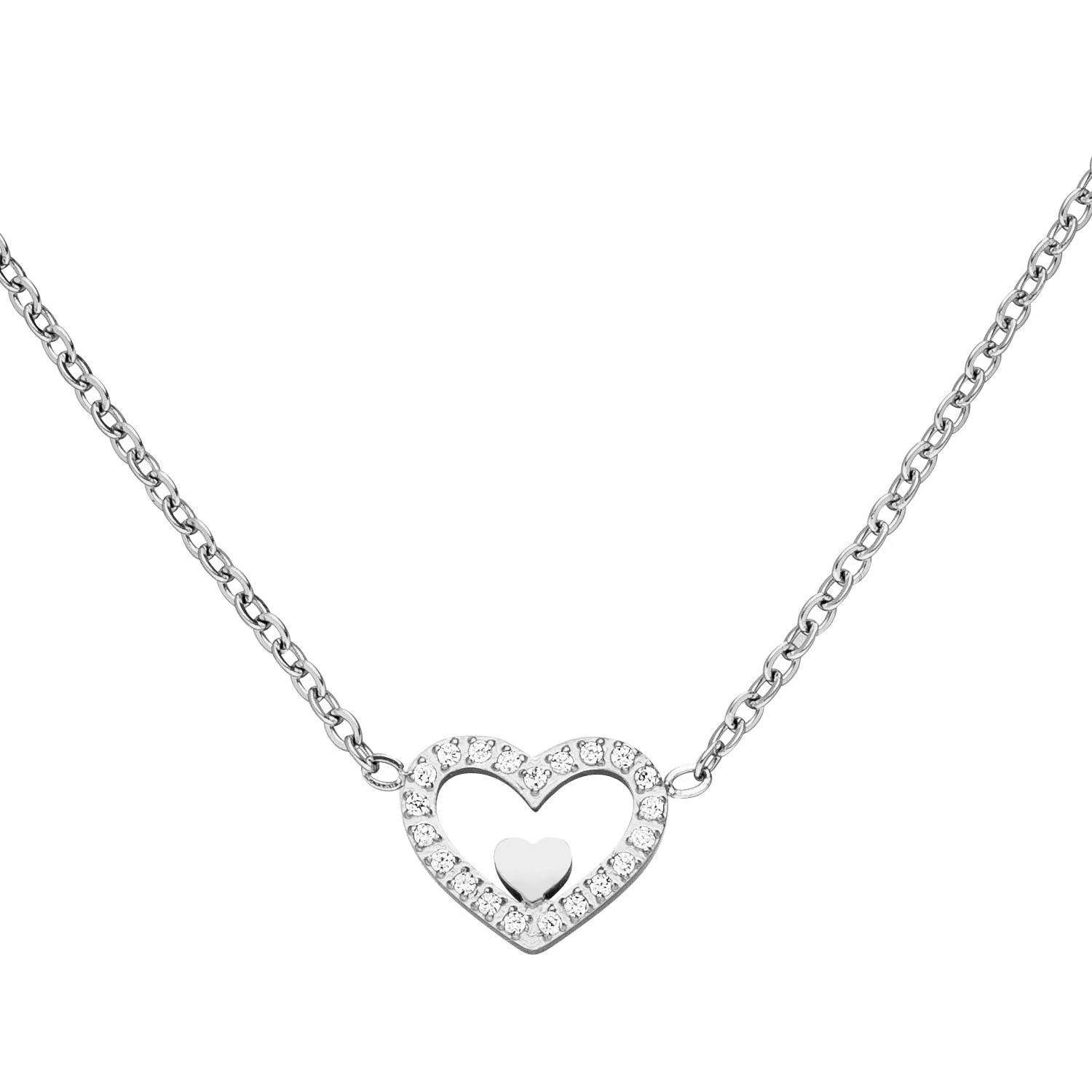 Heart In Heart Kette | 18K Vergoldet – Bild 7