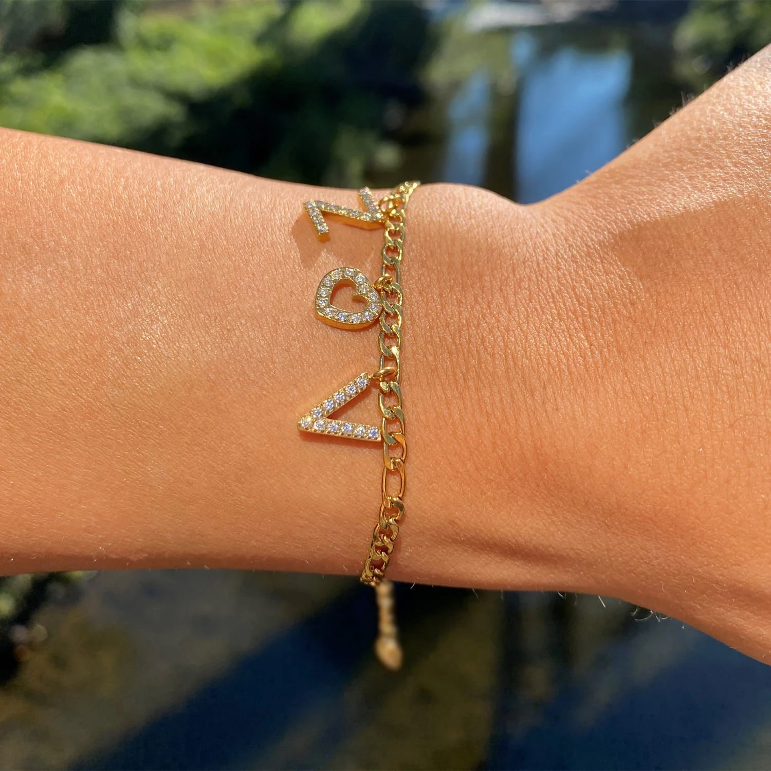 Initiale Armband | 18K Vergoldet – Bild 3
