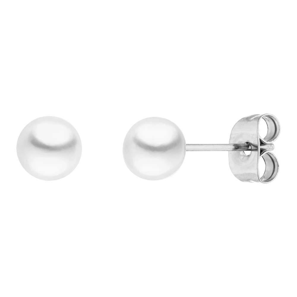 Jacinta Perlen Ohrstecker | 18K Vergoldet – Bild 6