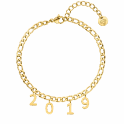 Jahreszahl Armband | 18K Vergoldet