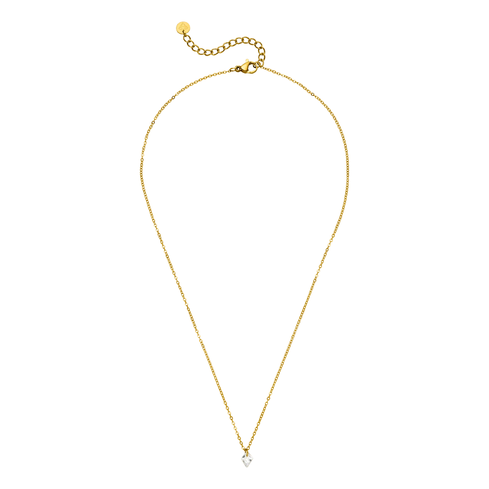 Karo Halskette | 18K Vergoldet – Bild 4