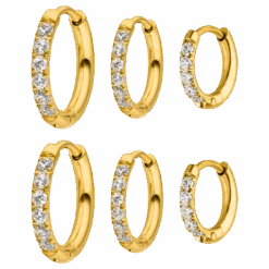 Klara Set Ohrringe | 18K Vergoldet