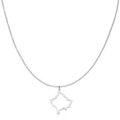 Nations Kette | Edelstahl Silber | Filigran