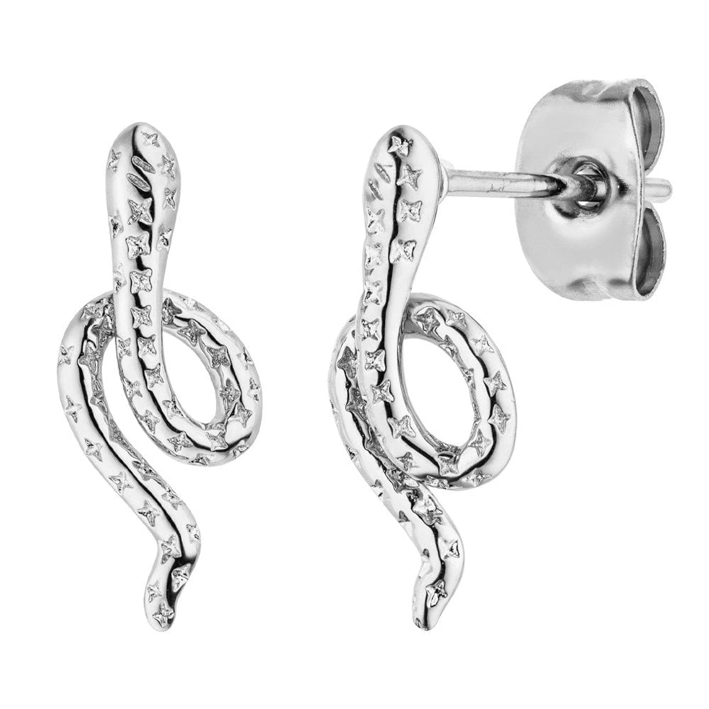 Looping Snake Ohrstecker | 18K Vergoldet – Bild 4