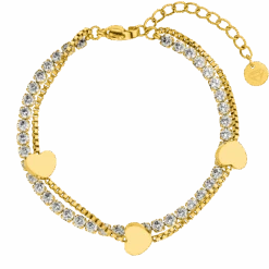 Lovely Tennis Armband | 18K Vergoldet