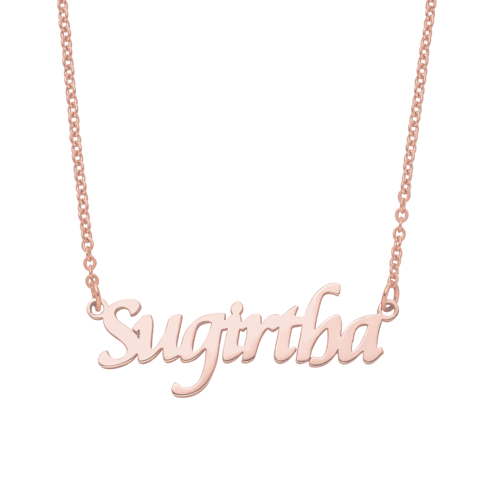 Namenskette Waagerecht | 18K Vergoldet – Bild 8