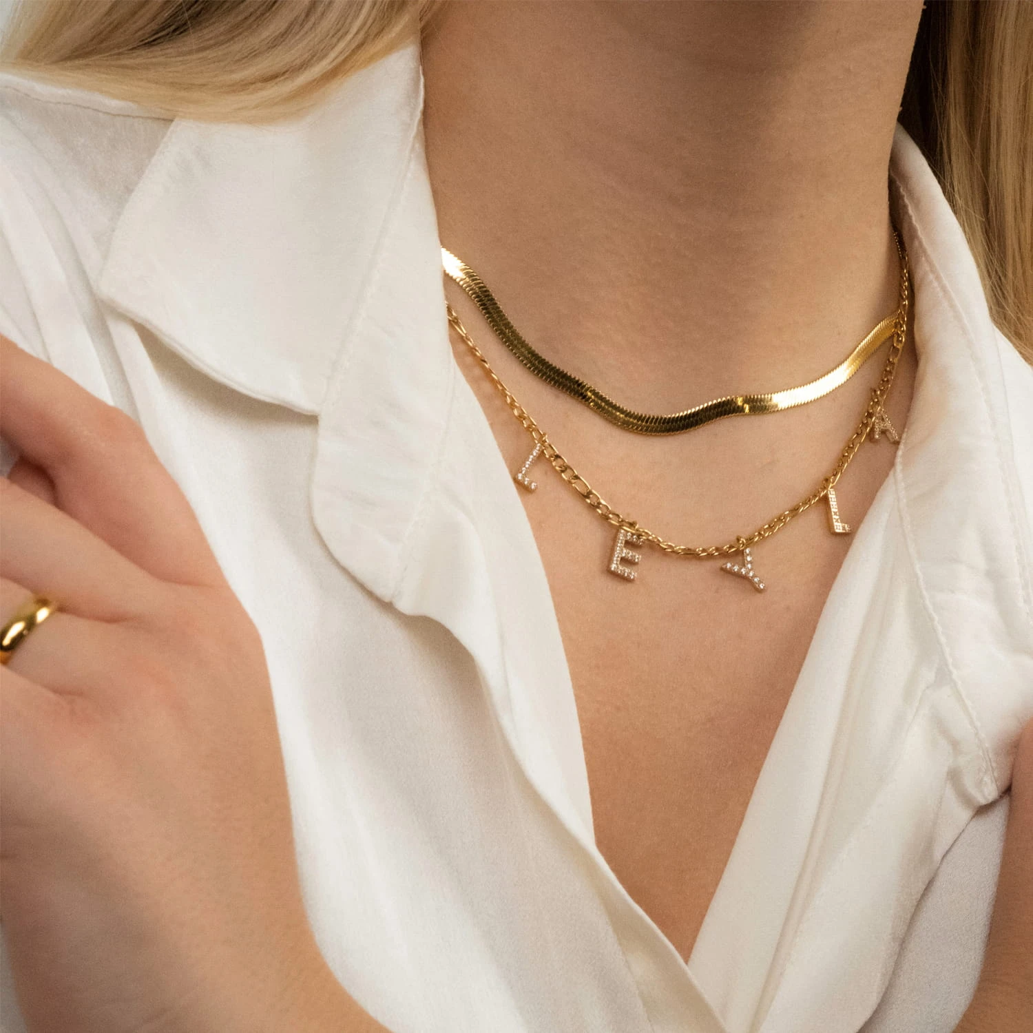 Namenskette | 18K Vergoldet – Bild 2