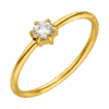 One Stone Ring | 18K Vergoldet