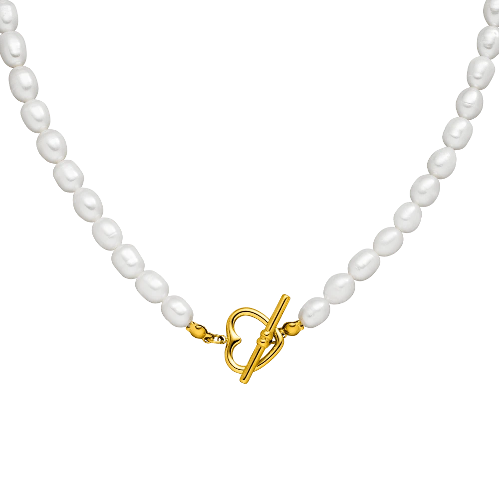 Pearl Heart | Süßwasserperlen Kette