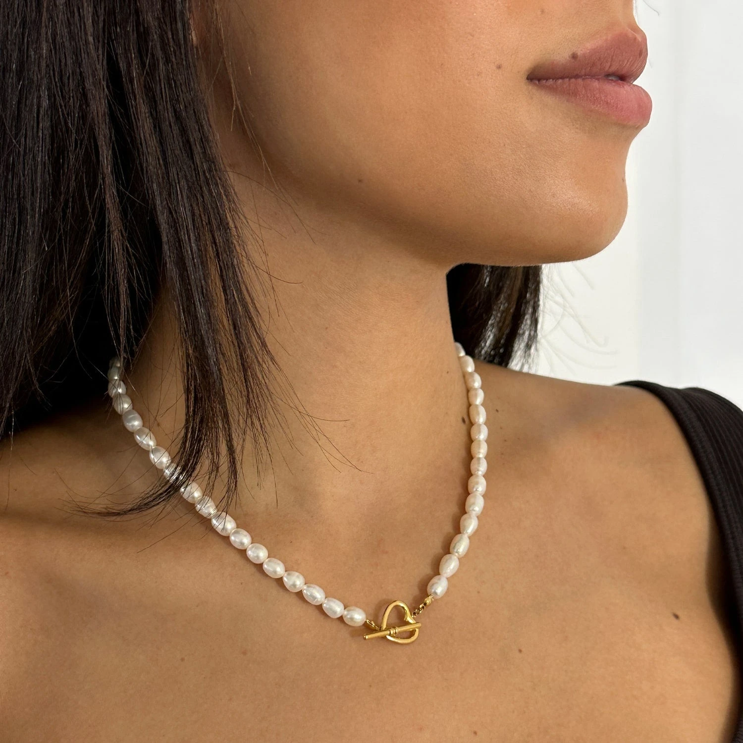 Pearl Heart | Süßwasserperlen Kette – Bild 5