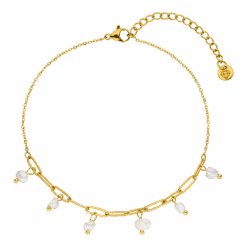 Pearl FuĂkette | 18K Vergoldet