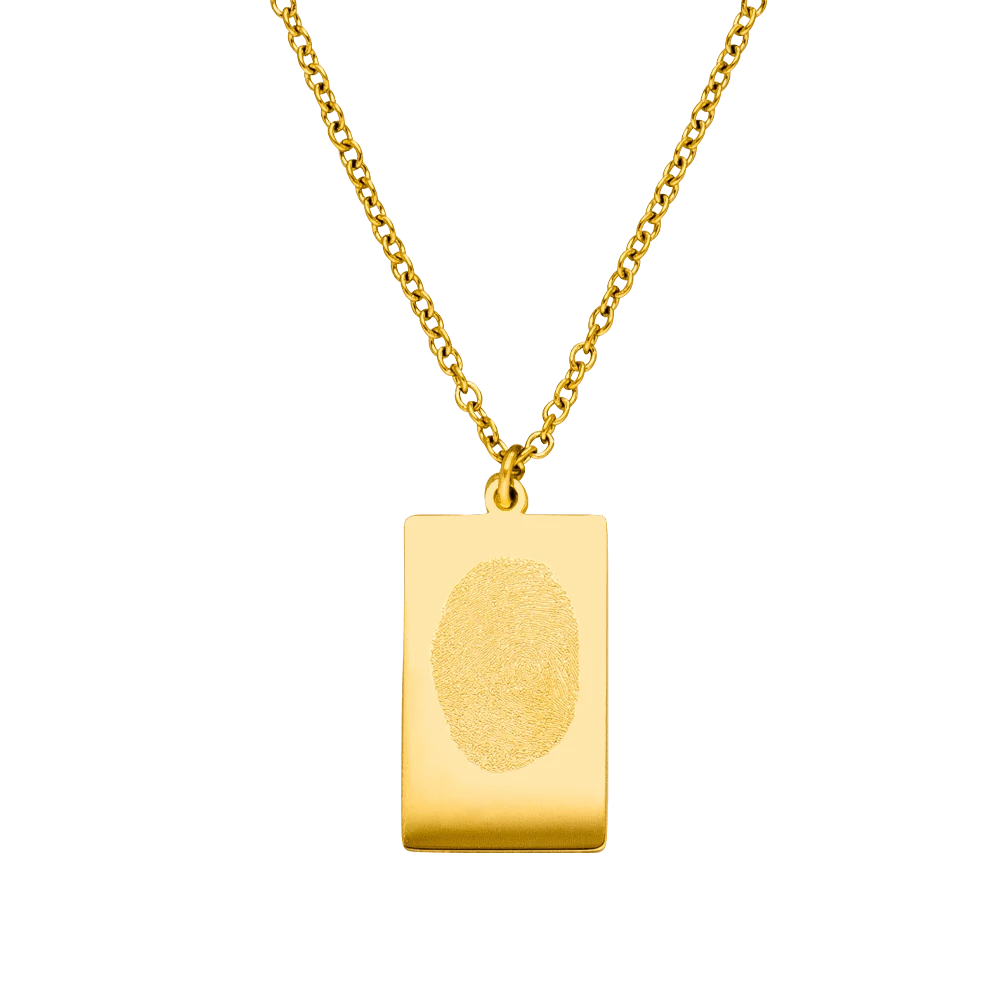 Fingerabdruck | Plainkette + Gravur