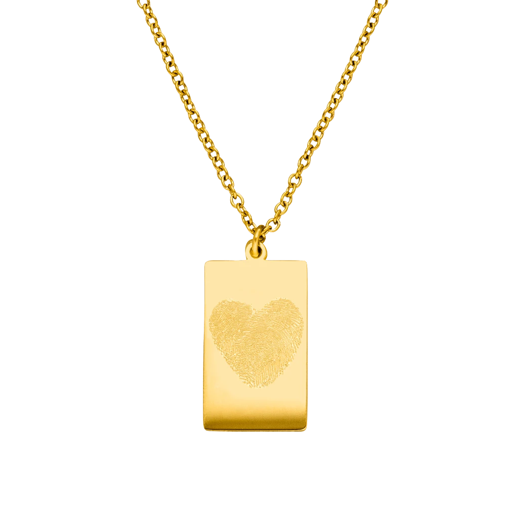 Fingerabdruck | Plainkette + Gravur – Bild 5