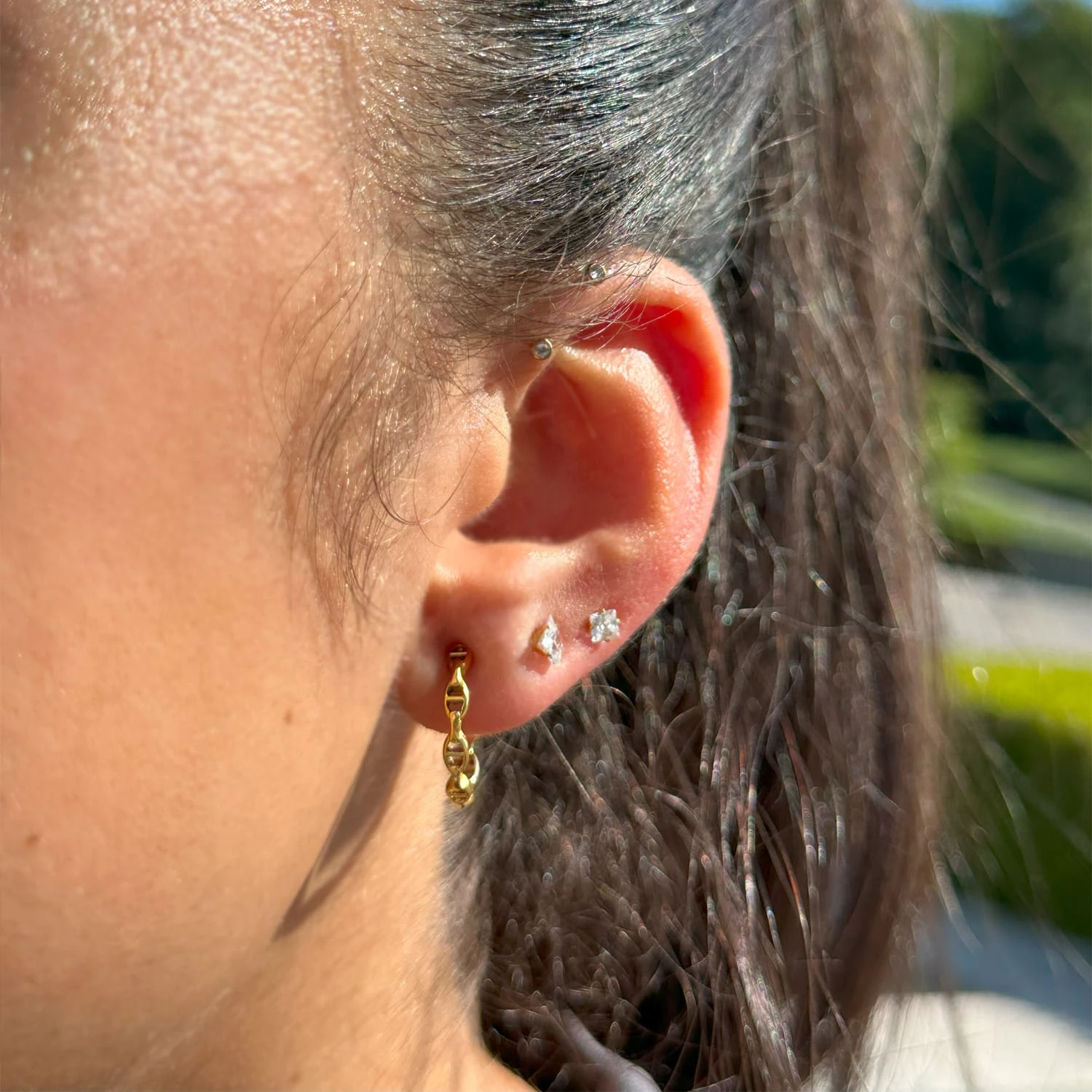 Prestige Creolen | 18K Vergoldet – Bild 2