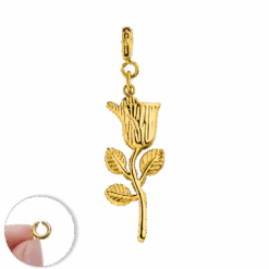 Rosen Charm | 18K Vergoldet