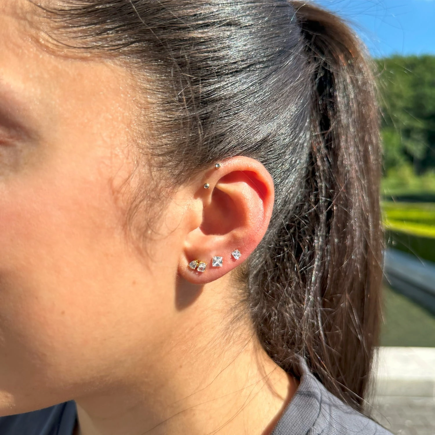 Royal Ohrstecker | 925 Echtsilber – Bild 3