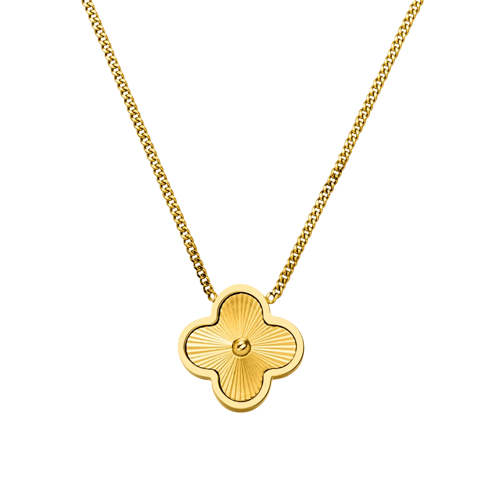 Shine Clover Kette | 18K Vergoldet