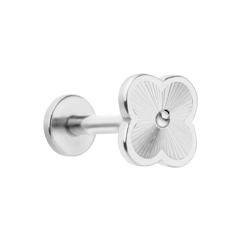 Shine Clover Piercing | 18K Vergoldet â Bild 4