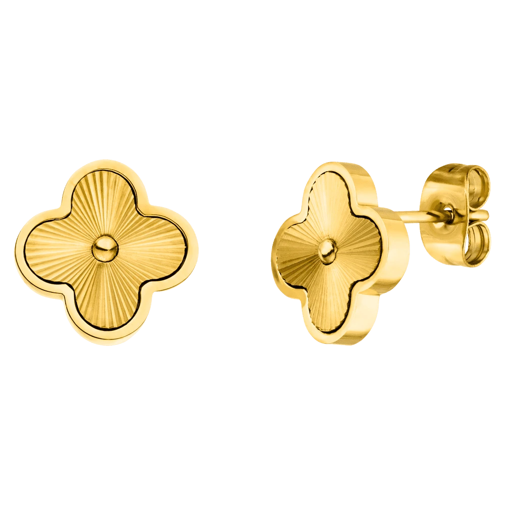 Shine Clover Ohrstecker | 18K Vergoldet