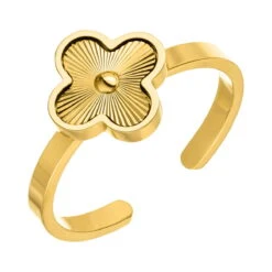 Shine Clover Ring | 18K Vergoldet