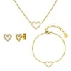 Shine Heart Set | 18K Vergoldet