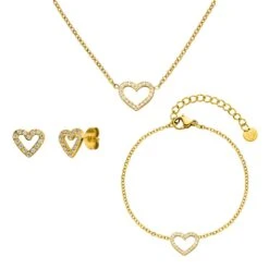 Shine Heart Set | 18K Vergoldet