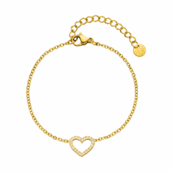 Shine Heart Armband | 18K Vergoldet