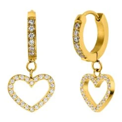 Shine Heart Ohrringe | 18K Vergoldet