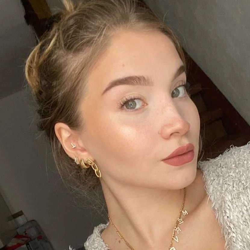 Short Chain Ohrstecker | 18K Vergoldet â Bild 2