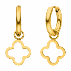 Simple Clover Ohrringe | 18K Vergoldet