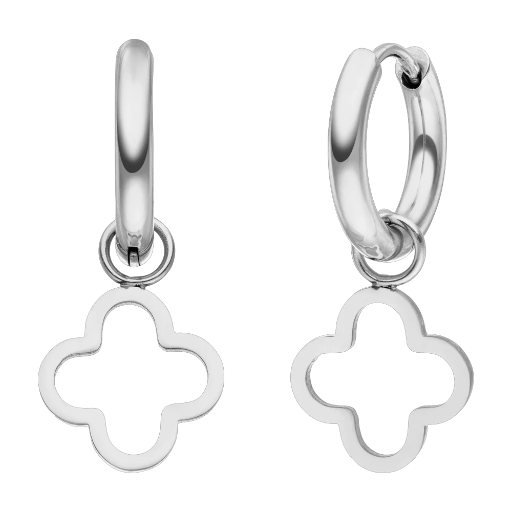 Simple Clover Ohrringe | 18K Vergoldet – Bild 5